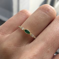 EMERALD MARQUISE BAGUETTE EQUILIBRIUM RING Enhancer Wedding Band, Baguette Diamond Rings, Marquise Ring, Baguette Ring, Baguette Diamonds, Jewelry Rings Diamond, Pave Ring, Diamond Rings Bands, White Gold Engagement Rings