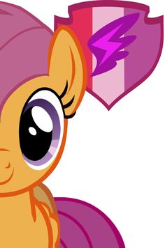 an image of a little pony with big eyes