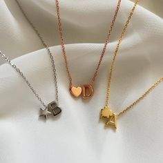 🌟 Introducing Our Personalized Letter Necklace! 🌟 Materials: 🔹 925 Sterling Silver: Known for its strength, sterling silver ensures lasting pieces and resilience. 🔹 Rhodium Plating: Adds a lustrous finish, enhancing the necklace's shine and protecting it from tarnishing. 🔹 Vermeil: Coated with a layer of 18K gold, or Rose Gold, our vermeil options offer a radiant finish. Size: The necklace available in multiple sizes to ensure a perfect fit for every neck. Choose from our range of sizes to Silver Initial Pendant Necklace With Heart Charm, Silver Heart Initial Necklace For Mother's Day, Silver Heart Initial Necklace For Valentine's Day, Valentine's Day Sterling Silver Initial Pendant Charm Necklace, Silver Heart Initial Necklace For Personalized Gift, Silver Heart Pendant Initial Necklace For Mother's Day, Silver Heart Initial Necklace As Personalized Gift, Silver Heart Initial Necklace Perfect For Gifts, Silver Heart Charm Jewelry For Best Friend