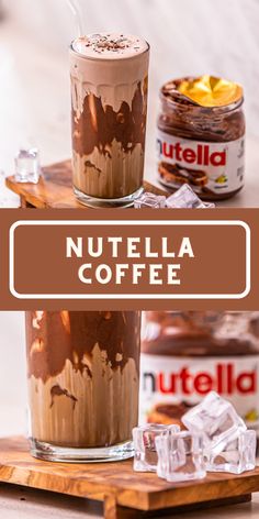 Save your money with making this Nutella coffee latte at home. It’s sweet, creamy, nutty and delicious, perfect for summer, fall or anytime! Nutella Coffee Drink, Nutella Iced Latte, Nutella Cream Latte Recipe, Nutella Latte Recipe, Nutella Recipes Drinks, Nespresso Drinks Recipes, Nutella Coffee Recipes, Drinks With Baileys Irish Cream, Latte Flavor Ideas