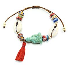 Bracelet with acrylic buddha, shells, decorative beads, tassel Adjustable size The jewelry that you will receive may have slight variations or imperfections due to the nature of handmade. Handmade jewelry can be extra delicate, so a little extra care will allow it to last a lifetime Please note that actual colors may vary due to different displays. Makes the jewelry a great gift: every jewel is delivered with a gift packaging To view more items from this shop, click the link below:  www.etsy.com Bohemian Hand-strung Friendship Bracelets For Festivals, Bohemian Friendship Bracelets For Meditation, Beach Festival Bracelet Jewelry, Adjustable Beaded Bracelet For Beach Festivals, Adjustable Beaded Bracelets For Beach Festivals, Traditional Turquoise Bracelets For Beach, Spiritual Bangle Friendship Bracelets For Beach, Colorful Beads Jewelry For Beach Festivals, Beaded Bracelets For Beach Festivals