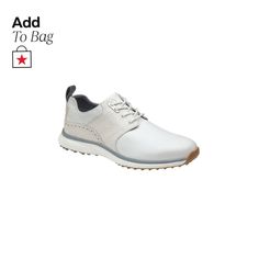 in stock Sporty White Golf Shoes With Ortholite Insole, Functional Golf Shoes With Branded Insole, Functional White Golf Sneakers, Classic White Golf Sneakers, White Leather Golf Shoes, White Golf Shoes With Branded Insole, White Slip-resistant Golf Shoes With Round Toe, White Round Toe Golf Shoes For Outdoor, White Slip-resistant Low-top Golf Shoes