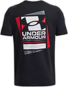 Under Armour Casual Graphic T-shirt, Casual Under Armour Graphic T-shirt, Under Armour Casual Graphic Print T-shirt, Under Armour White T-shirt With Graphic Print, White Under Armour T-shirt With Graphic Print, Under Armour Graphic Print Tops For Streetwear, Under Armour Cotton T-shirt With Letter Print, Under Armour Sporty T-shirt With Letter Print, Under Armour Crew Neck T-shirt With Logo