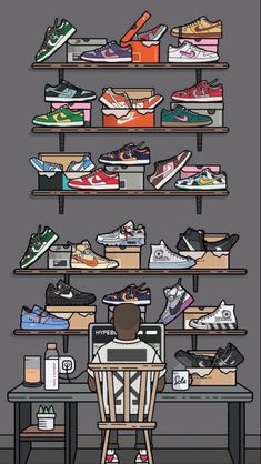 Sneaker Head Wallpaper Cartoon, Sneaker Head Wallpaper Iphone, Sneaker Head Wallpaper, Posters Nike, Kasut Nike, Nike Poster