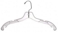 a white plastic hanger on a white background