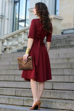 Plus Size Dress Cocktail Dress Burgundy Dress Red Dress Dark Red Dresses, Trendy Dresses Summer, Pakaian Feminin, Red Cocktail Dress, Elegante Casual, Beauty Dress, Outfit Trends, Burgundy Dress, Dress Plus Size