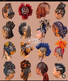 Thick Loc Styles, Medium Loc Styles Women, Black Hair Locs, Lox Styles, Loc Styles Medium, Styling Locs, Locks Styles, Natural Hair Pictures, Short Dreadlocks Styles