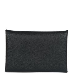 This Hermes Calvi Verso cardholder wallet is in Black chevre leather with palladium hardware and a front snap closure.The interior is lined with Rose Sakura chevre leather and features one card slot and one snap compartment.Collection: WOrigin: FranceCondition: New and never worn Accompanied by: Hermes boxMeasurements: 4.1" width x 2.8" width x .5" depth Luxury Black Coin Purse With Interior Key Chain Holder, Classic Formal Coin Purse With Interior Key Chain Holder, Leather Coin Purse With Interior Card Slots For Evening, Classic Pouch Clutch With Card Slots, Classic Travel Card Holder With Interior Key Chain, Leather Bifold Card Holder For Evening, Classic Card Holder With Interior Key Chain For Travel, Black Bifold Clutch For Business, Modern Bifold Card Holder For Evening