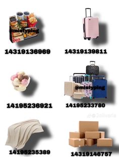 various types of luggage are shown in this graphic above the words, packing and shipping