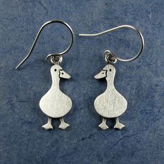 Tiny duck earrings Cute Sterling Silver Earrings With Ear Wire, Cute Sterling Silver Earrings For Everyday, Novelty Sterling Silver Nickel-free Earrings, Nickel-free Sterling Silver Novelty Earrings, Novelty Sterling Silver Hypoallergenic Earrings, Nickel Free Sterling Silver Novelty Earrings, Nickel Free Novelty Sterling Silver Earrings, Playful Sterling Silver Jewelry, Novelty Hypoallergenic Sterling Silver Earrings