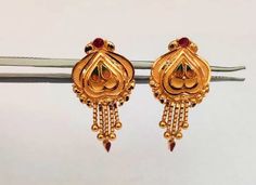 22k Gold Earring- Heart Solid Gold Stud Earrings-Real Gold Stud-Indian Gold Stud-Wedding Gift- Handmade Gold Stud by Indian kaarigari Work This is beautifully handcrafted Indian designed karigari work with deep handmade work with little Gemstone that gives it very elegant and eye catchy look! PRODUCT SPECIFICATIONS:  Material : 22k Solid Yellow Gold Weight: 4.060 gram approx    We accept custom orders and design as well! Customer satisfaction is our utmost priority,  Feel free to have any query, Gold Chandbali Earrings For Marriage, Gold Chandbali Earrings For Wedding, Festive Intricate Design Earrings For Wedding, Festive Temple Jewelry Earrings For Marriage, Festive Wedding Earrings With Intricate Design, Gold Earrings For Marriage Diwali Festival, Traditional Earrings With Intricate Design For Marriage, Red 22k Gold Earrings For Wedding, Traditional Heavy Earrings For Marriage