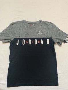 Jumpman Logo, Color Block Tee, Hard To Find, Dark Gray, Color Blocking, Jordan, T-shirt, T Shirts For Women, Mens Graphic Tshirt