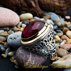 Asma Ul Husna Silver Islamic Ring | Boutique Ottoman Exclusive Luxury Silver Ruby Ring, Luxury Handmade Ruby Ring, Luxury Red Ruby Gemstone Ring, Luxury Silver Ruby Ring With Polished Finish, Luxury Silver Oval Ruby Ring, Luxury Hallmarked Silver Ruby Ring, Luxury Red Sterling Silver Jewelry, Luxury Red Gemstone Ring, Luxury Silver Garnet Jewelry