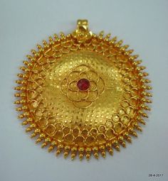 "vintage antique 20kt gold necklace pendant from rajasthan india. great handmade design made of solid 20kt yellow gold. nice handmade design good for jewelry collection. Note - Please check pictures carefully for more detail. Diameter - 5 cm(1.96\") weight approx - 14.320 grams material - 20kt yellow gold." Traditional Hallmarked 22k Gold Temple Necklace, 22k Gold Temple Necklace Pendant For Festivals, 22k Gold Kundan Pendant Necklace For Diwali, Antique Gold Meenakari Temple Necklace, Antique Gold Temple Necklace With Meenakari, Gold Kundan Pendant Temple Necklace, Traditional Yellow Gold Temple Necklace With Pendant, 22k Yellow Gold Kundan Necklace For Puja, Ornate 22k Yellow Gold Kundan Necklace