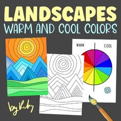 the book cover for landscapes, warm and cool colors