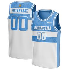 Argentina Custom Basketball Jersey Custom Basketball Jersey, Number Logo, Don't Sleep, Custom Basketball, Basketball Fans, Team Name, Mesh Bag, Basketball Jersey, Keep Your Cool