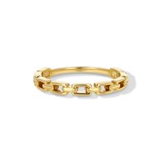 Available to ship now: 14k yellow gold Width - 2.5mm Size 7 Made to order in different sizes and 14k white gold with 3 week lead time. Chain Link Ring, Link Ring, Linking Rings, Forever Jewelry, Jewelry Ring Box, Men's Jewelry Rings, Mens Jewelry Bracelet, Lead Time, Womens Jewelry Rings