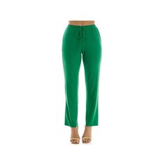 These women's drawstring pants from Nina Leonard are sure to quickly become a favorite pair in your wardrobe.Click on this WOMEN'S GUIDE to find the perfect fit and more! These women's drawstring pants from Nina Leonard are sure to quickly become a favorite pair in your wardrobe. Click on this WOMEN'S GUIDE to find the perfect fit and more! FEATURES No closure - pull-on styling Drawstring waistband 2 pockets Soft and smooth pebble texture construction UnlinedFIT & SIZING 30-in. inseam Wide 19-in. leg opening Midrise sits on the high hip Relaxed fit through the hip and thigh Fits true to sizeFABRIC & CARE Polyester, spandex Machine wash Imported Size: Small. Color: Bright Green. Gender: female. Age Group: adult. Drawstring Tie-side Pants For Loungewear, Green Bottoms With Tie Waist For Loungewear, Green Loungewear Bottoms With Tie Waist, Green Sweatpants With Drawstring, Casual Bottoms With Drawstring Tie, Green Drawstring Sweatpants, Green Straight Leg Pants With Drawstring, Green Drawstring Pants, Green Tie-side Bottoms With Drawstring