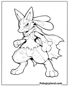 the pokemon coloring page is shown in black and white