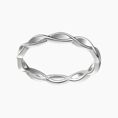 This striking endless Celtic knot ring is crafted in 925 sterling silver, made slightly thicker than other factories, making the ring more delicate and strong. The Celtic ring symbolizes "love," "fertility," and "rebirth." A simple design for women, ladies, girls, and your loved ones. Minimalist Sterling Silver Round Eternity Band, Minimalist Sterling Silver Round Band Eternity Ring, Minimalist Stackable Sterling Silver Eternity Band, Silver Stackable Rings With Modern Twist For Wedding, Sterling Silver Stackable Rings With Modern Twist, Silver Stackable Rings With A Modern Twist, Minimalist Sterling Silver Eternity Band For Anniversary, Stackable Sterling Silver Rings With Modern Twist, Modern Twist Stackable Rings In White Gold Sterling Silver