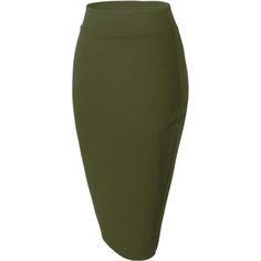 - A Fitted Pencil Outline Brings Glamorous Shape To This Stretch-Blend Skirt - Pull On Closure - Soft And High Quality Fabric With Strong Elasticity - Machine Wash In Cold Water; Gentle Cycle, Do Not Use Chlorine Bleach, Hang To Dry, Iron At Low Setting Green High Waist Stretch Pencil Skirt, Green Fitted Casual Pencil Skirt, Green Stretch Midi Pencil Skirt, Chic High Waist Green Pencil Skirt, Green Fitted Mini Skirt For Work, Chic High-waist Green Pencil Skirt, Chic Green High-waisted Pencil Skirt, Fitted Green Mini Skirt For Work, Chic Green Knee-length Pencil Skirt