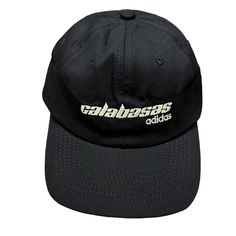 Adjustable Cotton Ball Cap Yeezy Calabasas Season 5 Adidas Embroidered Logo 100% Cotton Black New With Saks Fifth Avenue Tag Casual Adidas Logo Cap, Adidas Logo Hat With Curved Visor For Streetwear, Adidas Logo Sporty Hat For Streetwear, Casual Adidas Hat With Curved Visor, Adidas Logo Baseball Cap With Curved Visor For Streetwear, Adidas Logo Baseball Cap For Streetwear, Adidas Logo Cap For Streetwear, Casual Adidas Logo Hats For Outdoor, Casual Adidas Logo Hat For Streetwear