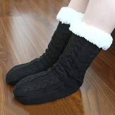 Season:Fall / Winter; Type:Socks; Shipping Weight:0.130; Listing Date:10/25/2022; Production mode:External procurement; Inner Lining:Sherpa; Outer Material:Polyester  Polyester Blend Winter Socks Cozy, Fleece Socks, Slippers Online, Non Slip Socks, Fluffy Socks, Comfy Socks, Fuzzy Slippers, Cozy Socks, Socks For Women