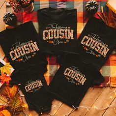 ⭐️ For customized shirts go here: https://wordybunnyboutique.etsy.com/listing/1789205172/custom-cousin-thanksgiving-shirts-cousin Cousin Crew Shirts, Matching Cousin Shirts for Kids through adults! Shop with Confidence! We are a 5-Star Rated Shop! Step up your cousin Thanksgiving by stepping into these "Cousin Crew" t-shirts! These eye-catching shirts feature a bold, on-style, design and font.  Made from high-quality, comfortable fabric, they are perfect for family gatherings, reunions, or just Cousin Thanksgiving, Matching Cousin Shirts, Cousin Crew Shirts, Cousin Shirts, Family Tshirt, Customized Shirts, Cousin Crew, Thanksgiving Shirts, Crew Shirt