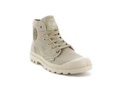 PAMPA HI - Palladium US Casual Lace-up Desert Boots For Hiking, Casual High-top Hiking Boots With Lug Sole, Casual Boots With Rubber Round Toe Cap, Casual Lace-up Boots With Vulcanized Sole, Casual Hiking Boots With Lug Sole For Outdoor, Casual Hiking Boots With Rubber Sole For Adventure, Casual High-top Waterproof Boots With Lug Sole, Casual Mid-top Boots With Lug Sole, Casual High-top Sneakers With Lug Sole For Outdoor