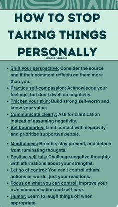 Stop Taking Things Personally, Taking Things Personally, Husband Wife Jokes, Escalated Quickly, Mental Health Facts, Mental Health Therapy, Wife Jokes, Luxurious Bedroom, Positive Self Talk