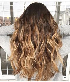 Brown Ombre Hair Color, Ombre Hair Blonde, Brunette Balayage, Brown Hair With Blonde Highlights, Blonde Hair With Highlights