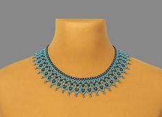 A turquoise necklace is a stylish and original decoration. A seed bead necklace will make you more tender and sophisticated. A modern necklace will be a wonderful birthday gift for sister. Despite the size, the bead necklace is not heavy.  A boho necklace is suitable for any look and is easily combined with clothes of different styles. All beaded jewelry in our assortment is unique. Each product has its own style and original design. Nevertheless, many pieces of jewelry are easily combined with Bead Collar Necklace, Handmade Bead Jewellery, Gold Collar Necklace, White Beaded Necklaces, Beaded Bib Necklace, Beaded Collar Necklace, 21 Birthday, Modern Necklace, Pearl Necklace Wedding