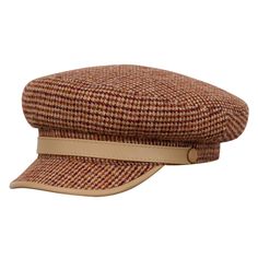 Warm and original Maciejowka type cap made of Scottish Harris Tweed Autumn Hat, Sewing Workshop, Marketing Cookies, Fall Hats, Hat For Men, Hat For Man, Harris Tweed, Natural Leather, Hats For Men