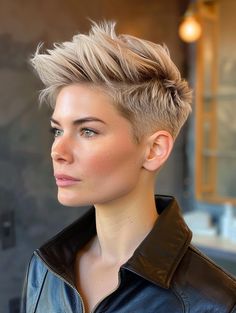 Pixi Hair 2024, Pixie Haircut 2024, Undercut Hairstyle, Edgy Short Haircuts, Super Short Haircuts, Trendy Short Hairstyles, Chic Haircut, Hairstyles For Straight Hair, Edgy Pixie