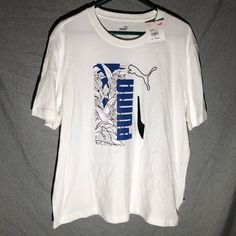 New To Poshmark? Use My Code Entrana To Save $10 Nwt White Puma Short Sleeve Summer Vibe Graphic T-Shirt. 100% Cotton. Made In Guatemala . Sporty White Tops With Front Print, White Sporty Top With Front Print, Sporty White Top With Front Print, White Sports Tops With Front Print, White Sports Top With Front Print, Puma Logo Cotton Graphic Tee, Puma Logo Cotton Short Sleeve Top, Puma Logo Graphic Tee Short Sleeve, Puma Logo Graphic Tee With Crew Neck