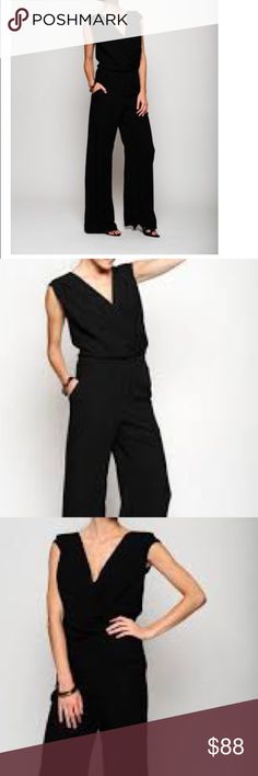 Oliver Grace 'Sabrina' Jumpsuit Black Drapey Jumpsuit. Sold out online. Elastic waist, pockets, v-neck and back. Never worn. Oliver Grace Other Sleek V-neck Jumpsuits And Rompers For Work, Sleek Formal Jumpsuits And Rompers With V-neck, Fitted Black V-neck Pantsuit, Sleek Formal V-neck Jumpsuits And Rompers, Black V-neck Jumpsuits And Rompers For Office, Black V-neck Jumpsuit For Office, Office V-neck Black Jumpsuit, Sleek V-neck Jumpsuit For Workwear, Elegant Black Jumpsuits And Rompers For Work