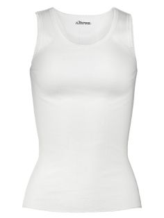 Our cotton tank top is a long-time customer favorite. We've sold them for years in our country stores and in our catalogs, too. They're made of soft, combed cotton, which feels oh-so-soft against the skin. The stretchy rib-knit fabric fits snugly against the body for a lightweight layer of warmth and a smooth look under clothing. The tank tops are also comfortable for sleeping and are the perfect "peek-a-boo" layer under cardigans, button-down shirts, wrap-style dresses, and tunics. We make ours Classic Seamless Everyday Tank Top, Classic Everyday Seamless Tank Top, Daywear Stretch Scoop Neck Tank Top, White Fitted Tank Top For Everyday, Stretch Tank Vest, Scoop Neck Stretch Tank Top For Daywear, Stretch Cotton Tank Top For Daywear, White Stretch Vest With Tank Straps, Seamless Cotton Tank Top For Daywear