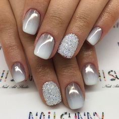 49 Amazing Prom Nails Designs - Queen's TOP 2021 Nails Gray, Christmas Dip, Stars Nails, Prom Nail Designs, Nails Grey, Fall Ombre, Gray Ombre, Nails Ombre, Nagellack Trends