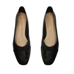 Arissa Nappa Leather Flat – SCHUTZ Soft Ballet Flats, Staple Shoes, Lace Up Ballet Flats, Studded Loafers, The Ballet, Slingback Flats, Chic Shoes, Black Ballet Flats, Summer Styles