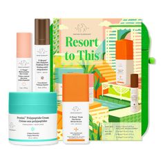 Drunk Elephant - Resort To This Day Kit | Ulta Beauty Sunshine Drops, Polypeptide Cream, Day Serum, Christmas Beauty, Skincare Gift Set, Brightening Cream, Night Serum, Christmas Gift Sets, Oily Skin Care