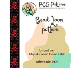 the bead loom pattern has been designed to look like a flower