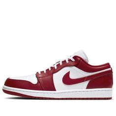 Air Jordan 1 Low 'Gym Red' 553558-611 (AJ1/SNKR/Retro/Men's/Low Top/Basketball) Throwback Red Sneakers With Round Toe, Retro Red Custom Sneakers For Streetwear, Red Throwback Sneakers With Round Toe, Retro Low-top Red Basketball Shoes, Retro University Red Sneakers For Streetwear, Retro Low-top University Red Sneakers, Retro University Red Low-top Sneakers, Classic Low-top Basketball Shoes For Sports Events, Sporty University Red Low-top Basketball Shoes