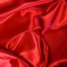 the red fabric is very soft and shiny