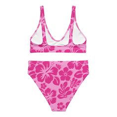 Get ready to make a splash in our Raspberry Pinks Hawaiian Flowers High-Waisted Bikini! This playful and eye-catching swimsuit features beautiful Hawaiian flowers and a high-waisted design for a flattering fit. Say aloha to the beach in style with this fun and fashionable piece. • Double-layered and non-reversible• Removable padding• Tear-away care label• Zig-zag stitching *Separates (Top and Bottom) with this design are listed and sold separately.This product is made especially for you as soon Pink Tropical Floral Print Tankini, Pink Hibiscus Print Swimwear For Beach Party, Fitted Hibiscus Print Swimwear For Poolside, Fitted Beachy Swimwear With Hibiscus Print, Pink Hibiscus Print Swimwear For Swimming, Pink Hibiscus Print Swimwear, Hawaiian Swimwear With Hibiscus Print For Swimming, Fitted Swimwear With Hibiscus Print For Vacation, Pink Hibiscus Print Swimwear For Poolside