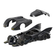 Measuring over 13” long and 5” wide, this Batmobile is inspired by its appearance in the 1989 Batman film and is bursting with movie-accurate sculpt details and metallic paint accents. The formidable exterior of the vehicle features a spinning turbine fan, rolling wheels, and an array of sculpted details including machine gun casings, grappling hooks, dual batwing fairings, and more. 1989 Batmobile, 1989 Batman, Paint Accents, Batman 1989, Dc Comics Collection, The Batmobile, Batman Film