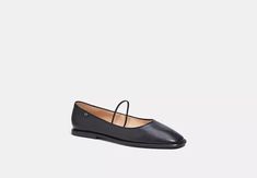 COACH® | Emilia Mary Jane Small Leather Goods, Small Bags, Timeless Style, Elastic Band, Flat Shoes Women, Mary Janes, Loafer Flats, Timeless Fashion, Clothing And Shoes