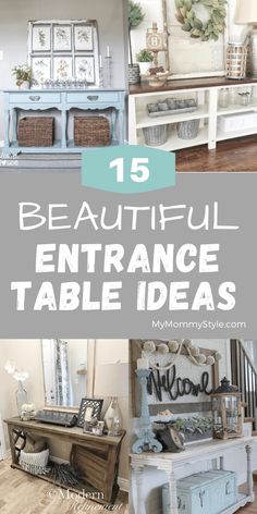 the top 15 beautiful entrance table ideas