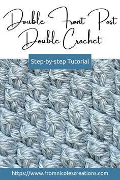 the double knitting stitch pattern with text overlay