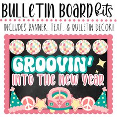 bulletin board for grown into the new year