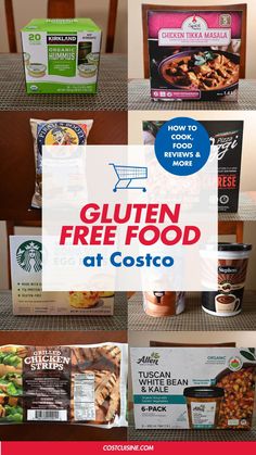 the menus and packages for gluten free food at costco